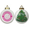 Square Weave Ceramic Christmas Ornament - X-Mas Tree (APPROVAL)