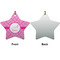 Square Weave Ceramic Flat Ornament - Star Front & Back (APPROVAL)