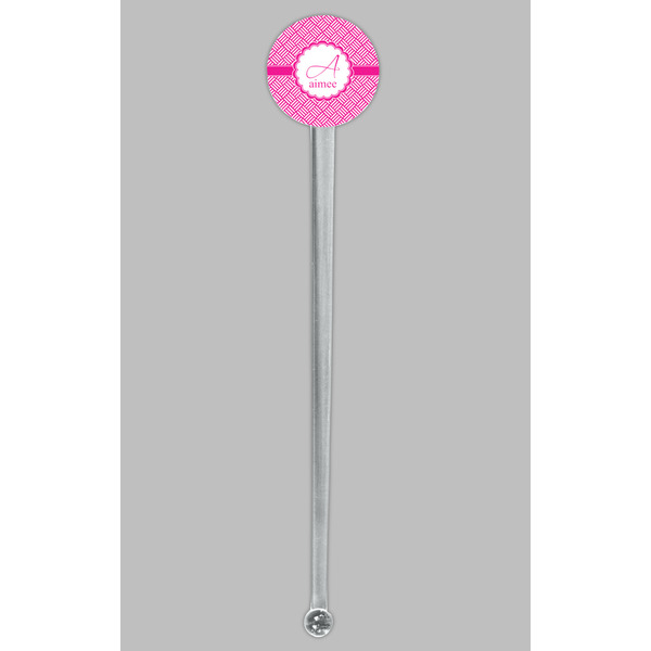 Square Weave Clear Plastic 7" Stir Stick - Round - Single Stick