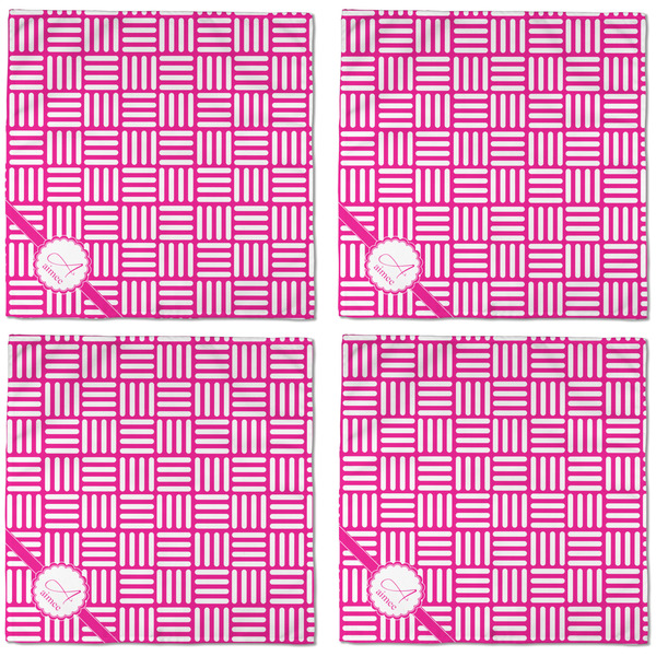 Square Weave Cloth Napkins - Personalized Dinner (APPROVAL) Set of 4