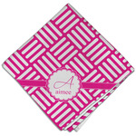 Square Weave Cloth Dinner Napkin - Single w/ Name and Initial