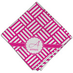 Square Weave Cloth Dinner Napkin - Single w/ Name and Initial