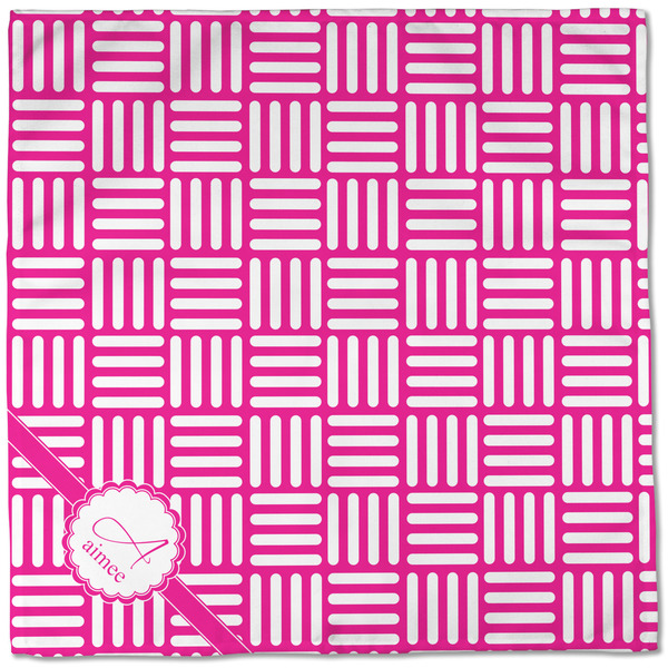 Square Weave Cloth Napkins - Personalized Dinner (Full Open)