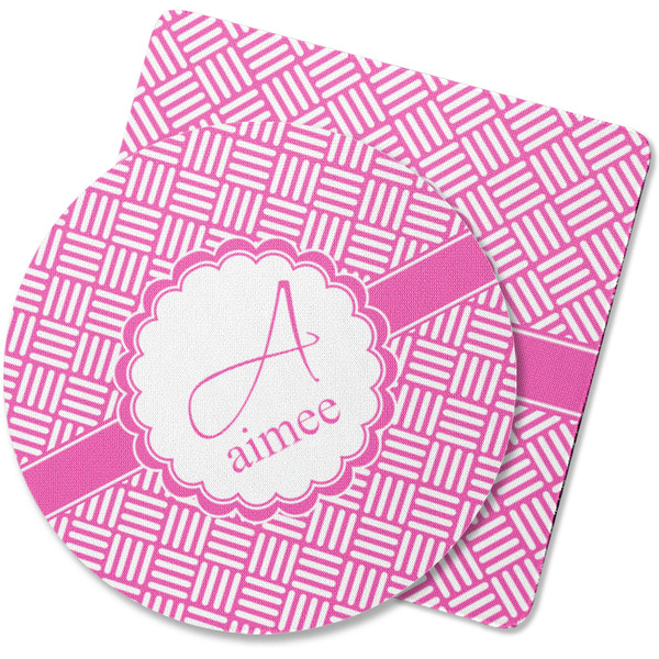 Custom Square Weave Rubber Backed Coaster (Personalized)