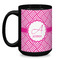 Square Weave Coffee Mug - 15 oz - Black