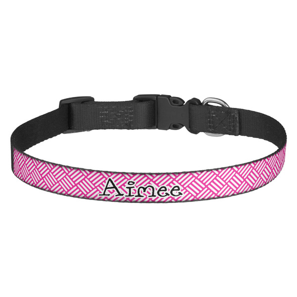 Custom Square Weave Dog Collar (Personalized)