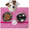 Square Weave Dog Food Mat - Medium LIFESTYLE