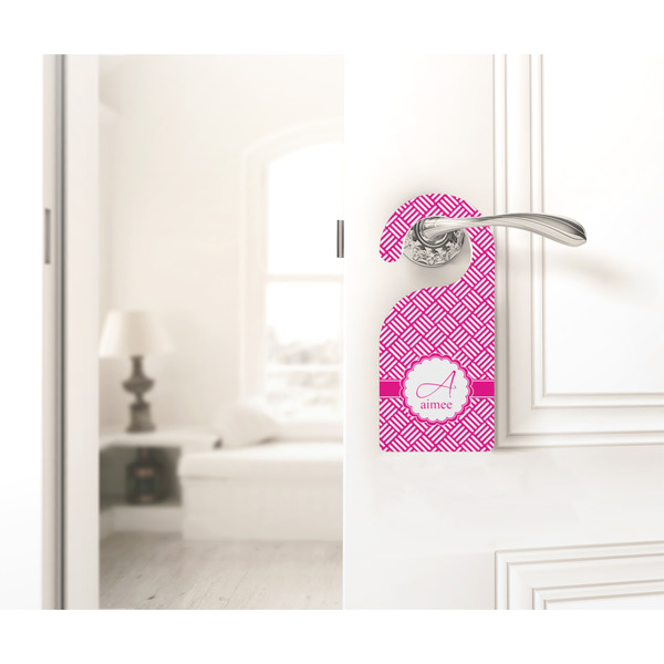 Square Weave Door Hanger - LIFESTYLE