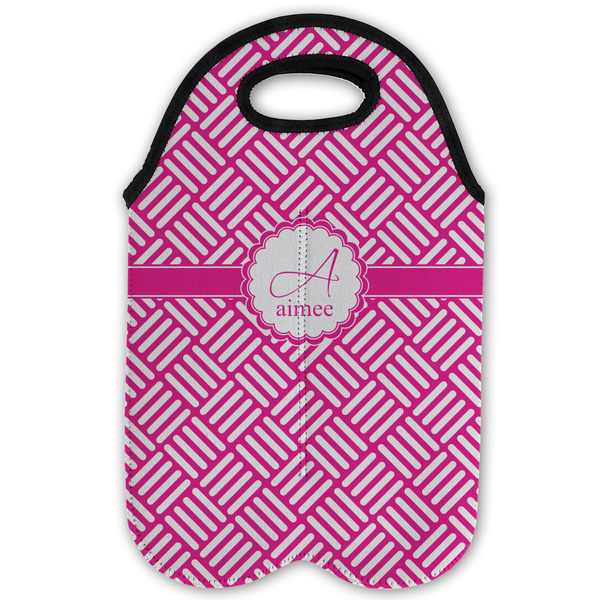 Square Weave Double Wine Tote - Flat (new)