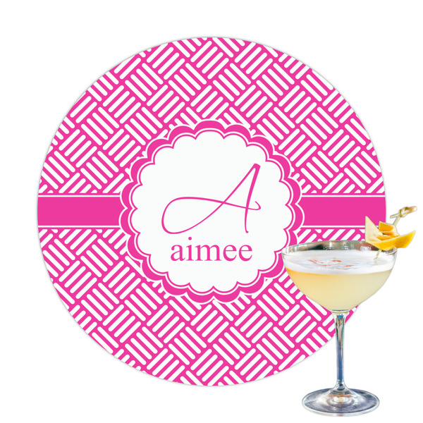 Custom Square Weave Printed Drink Topper (Personalized)