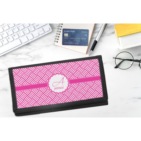 Square Weave DyeTrans Checkbook Cover - LIFESTYLE