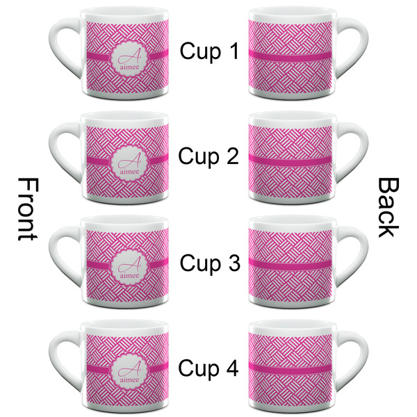 Square Weave Espresso Cup - 6oz (Double Shot Set of 4) APPROVAL