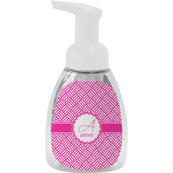Square Weave Foam Soap Bottle - White (Personalized)