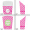 Square Weave French Fry Favor Box - Front & Back View