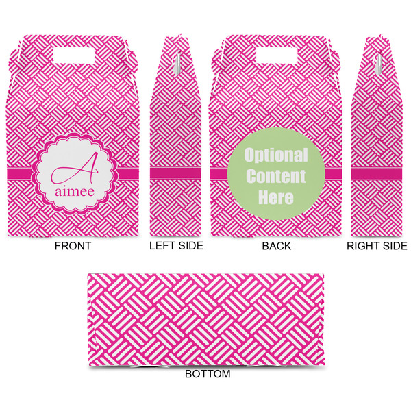 Square Weave Gable Favor Box - Approval