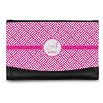 Square Weave Genuine Leather Women's Wallet - Small (Personalized)