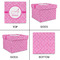 Square Weave Gift Boxes with Lid - Canvas Wrapped - Small - Approval