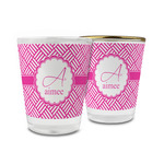 Square Weave Glass Shot Glass - 1.5 oz (Personalized)