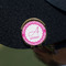 Square Weave Golf Ball Marker Hat Clip - Gold - On Hat