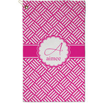 Square Weave Golf Towel - Poly-Cotton Blend - Small w/ Name and Initial