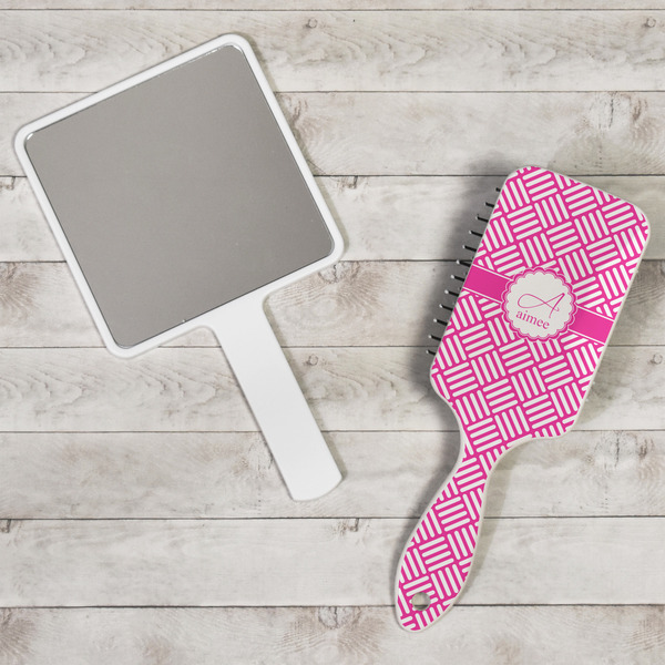 Square Weave Hair Brush - In Context