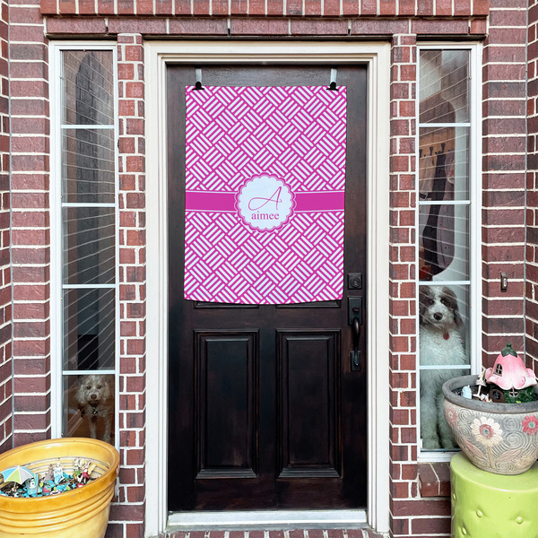 Square Weave House Flags - Double Sided - (Over the door) LIFESTYLE