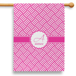 Square Weave 28" House Flag (Personalized)