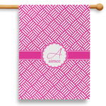 Square Weave 28" House Flag (Personalized)