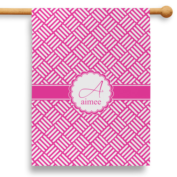 Custom Square Weave 28" House Flag - Double Sided (Personalized)