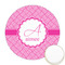 Square Weave Printed Cookie Topper - Round (Personalized)