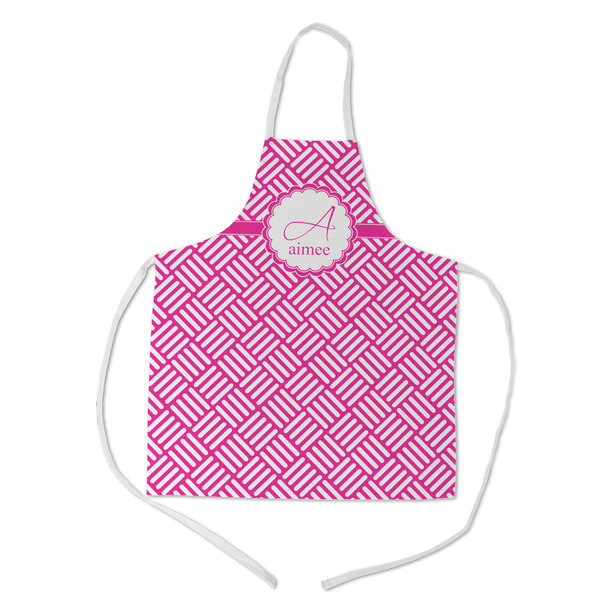 Custom Square Weave Kid's Apron w/ Name and Initial