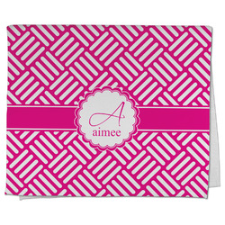 Square Weave Kitchen Towel - Poly Cotton w/ Name and Initial