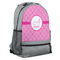Square Weave Large Backpack - Gray - Angled View