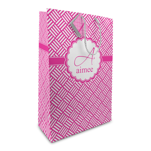 Custom Square Weave Large Gift Bag (Personalized)