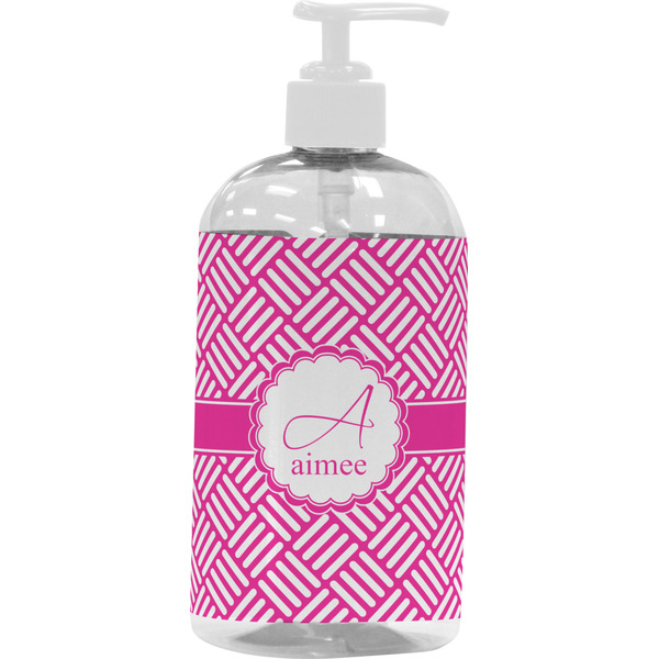 Square Weave Large Liquid Dispenser (16 oz) - White