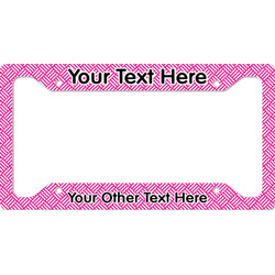 Square Weave License Plate Frame - Style A (Personalized)