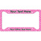 Square Weave License Plate Frame - Style A (Personalized)
