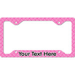 Square Weave License Plate Frame - Style C (Personalized)