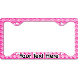 Square Weave License Plate Frame - Style C (Personalized)