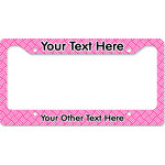 Square Weave License Plate Frame - Style B (Personalized)