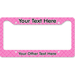 Square Weave License Plate Frame - Style B (Personalized)