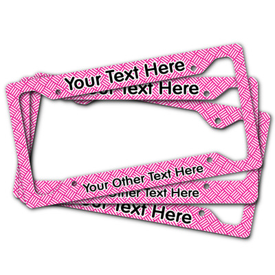 Square Weave License Plate Frame (Personalized)