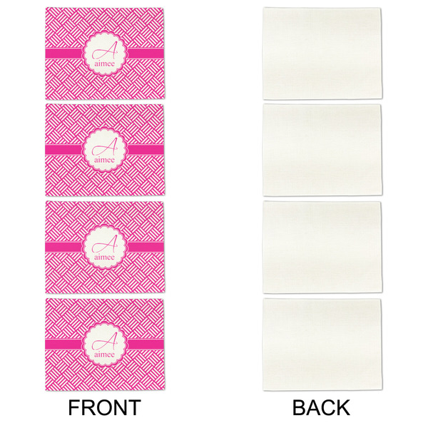 Square Weave Linen Placemat - APPROVAL Set of 4 (single sided)