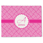 Square Weave Single-Sided Linen Placemat - Single w/ Name and Initial