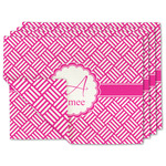 Square Weave Linen Placemat w/ Name and Initial