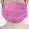 Square Weave Mask - Pleated (new) Front View on Girl