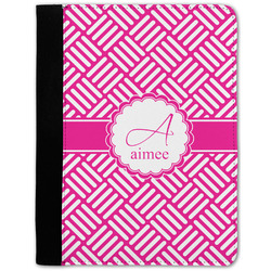 Square Weave Notebook Padfolio w/ Name and Initial