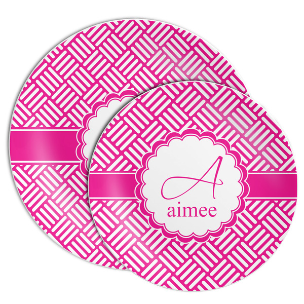 Square Weave Melamine Plates - PARENT/MAIN