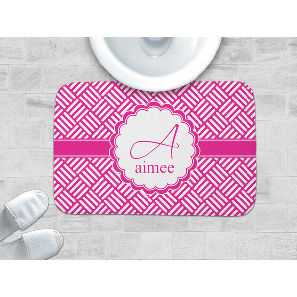 Square Weave Memory Foam Bath Mat - LIFESTYLE 34x21