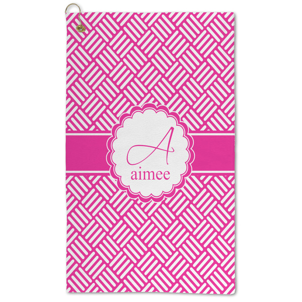 Custom Square Weave Microfiber Golf Towel - Large (Personalized)